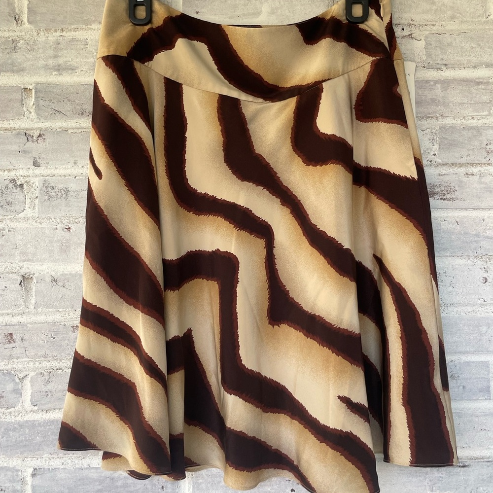 Ralph Lauren Zebra Print A-Line Skirt